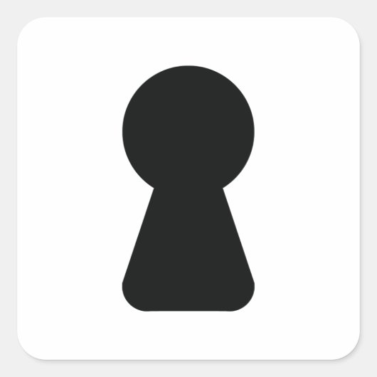 STICKER CARRÉ KEYHOLE (Devant)