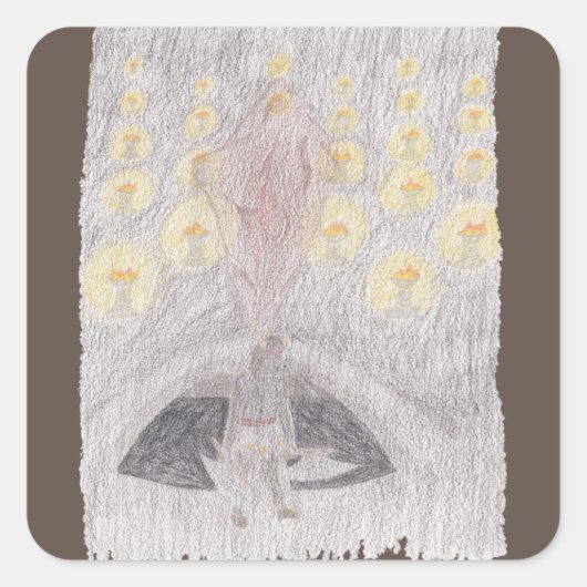 Sticker Carré Khaos Crystal (Devant)