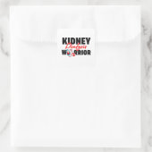 Sticker Carré Kidney Dialysis Warrior Kidney Recipient (Sac)