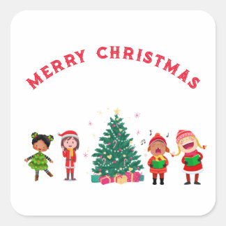 STICKER CARRÉ KIDS CHILDLIKE WONDER MERRY 