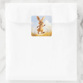 Sticker Carré Kiki le lapin (Sac)