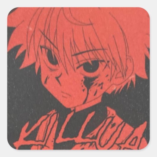 Sticker Carré killua (Devant)