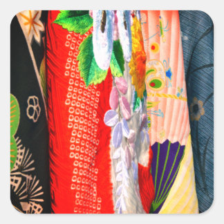 Sticker Carré Kimono japonais