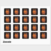 Sticker Carré Kine de Halloween (Feuille)