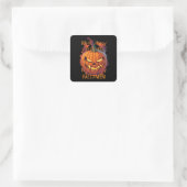 Sticker Carré Kine de Halloween (Sac)