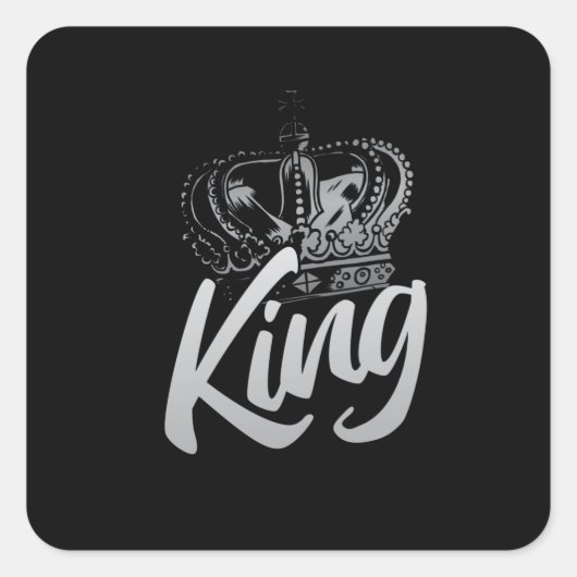 Sticker Carré King Crown (Devant)