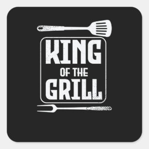 Sticker Carré King of the GRILL