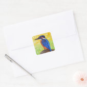 Sticker Carré Kingfisher Painting (Enveloppe)