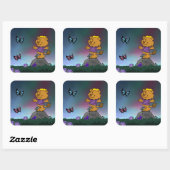 Sticker Carré Kingston (homonymie) (Feuille)