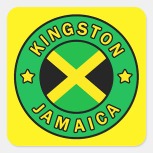 Sticker Carré Kingston Jamaïque