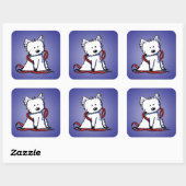Sticker Carré KiniArt Leash (Feuille)