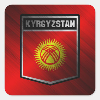 Sticker Carré Kirghizistan