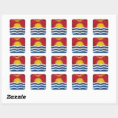 Sticker Carré Kiribati (Feuille)