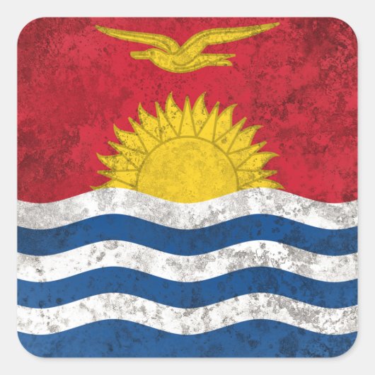 Sticker Carré Kiribati (Devant)