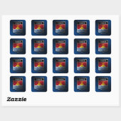 Sticker Carré Kiribati (Feuille)