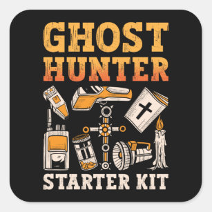 Sticker Carré Kit de démarrage de chasseur de fantômes Paranorma
