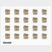 Sticker Carré Kit d'entrée Lady Cat (Feuille)