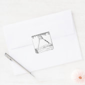 Sticker Carré Kite Flying (Enveloppe)