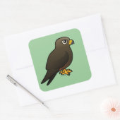 Sticker Carré Kite noir (Enveloppe)