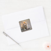 Sticker Carré Kitten and Mouse  (Enveloppe)