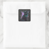 Sticker Carré Kitten de fée magique (Sac)