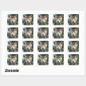 Sticker Carré Kitten extérieur (Feuille)