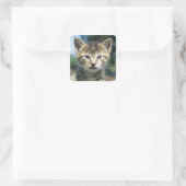 Sticker Carré Kitten extérieur (Sac)