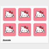 Sticker Carré Kitty (Feuille)