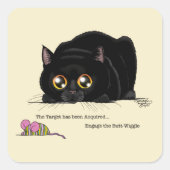 Sticker Carré Kitty Butt-Wiggle (Devant)