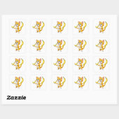 Sticker Carré "Kitty Goes Bananas" (Feuille)
