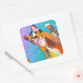 Sticker Carré Kitty Kitty (Enveloppe)