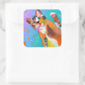 Sticker Carré Kitty Kitty (Sac)