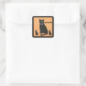 Sticker Carré Kitty, Kitty, Kitty Coussin (Sac)