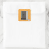 Sticker Carré Kitty laser (Sac)