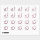 Sticker Carré Kitty Love (Feuille)
