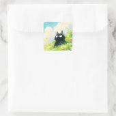 Sticker Carré Kitty Peaceful Meadow (Sac)