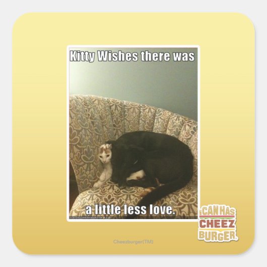 Sticker Carré Kitty Wings (Devant)