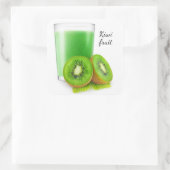 Sticker Carré Kiwi smoothie (Sac)