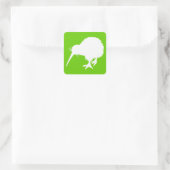 Sticker Carré Kiwi vert et blanc (Sac)
