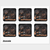 Sticker Carré Kleber - Rottweiler (Feuille)