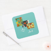 Sticker Carré Klee - Célèbres peintures de Paul Klee (Enveloppe)