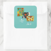 Sticker Carré Klee - Célèbres peintures de Paul Klee (Sac)