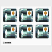 Sticker Carré Klee - Le messager de l'automne (Feuille)