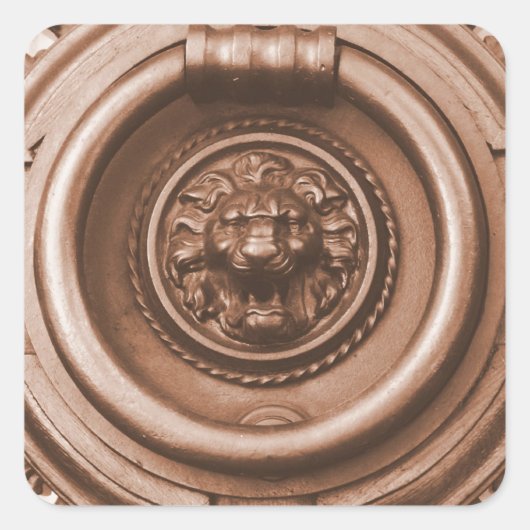 Sticker Carré Knock - Barcelona Old Quarter Porte Knocker (Devant)