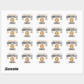 Sticker Carré Knoxville (Feuille)