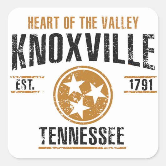 Sticker Carré Knoxville (Devant)