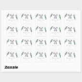 Sticker Carré Koala Bear - Plaque Baby shower (Feuille)