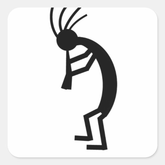 Sticker Carré Kokopelli (Devant)