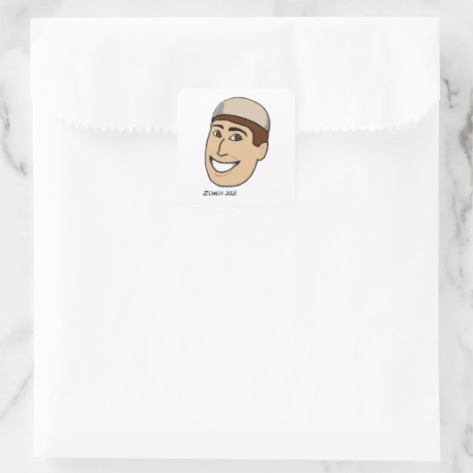 Sticker Carré Kolah Namadi Casquette (Sac)