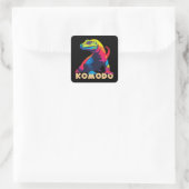 Sticker Carré Komodo Dragon (Sac)